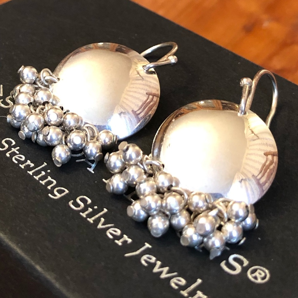 Rare Vintage Silpada Sterling Silver Cha-Cha Earrings W0886 - Picture 3 of 8